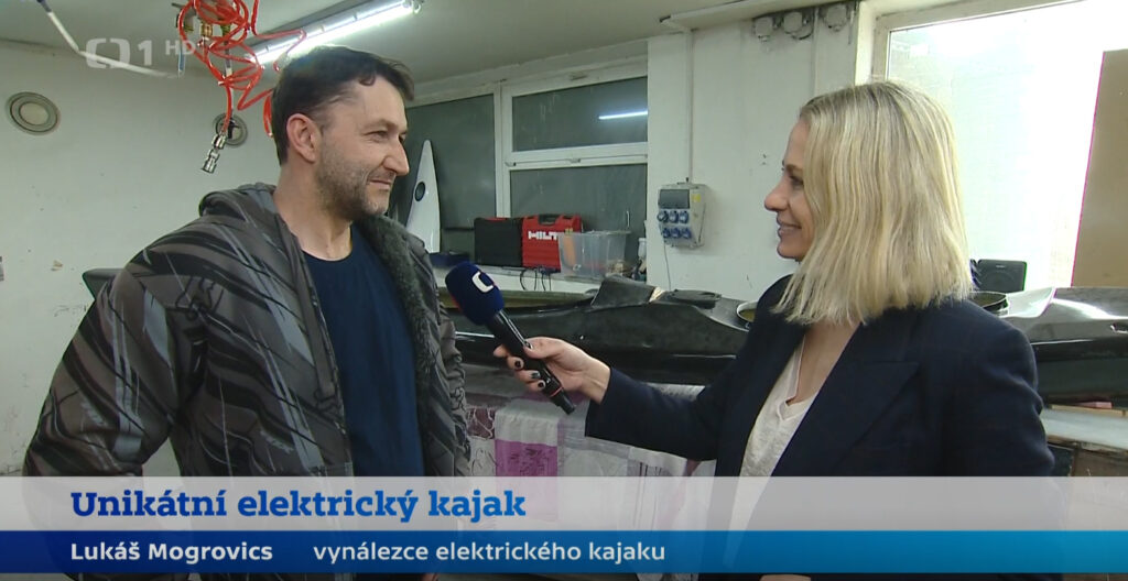 Reportáž České Televize - unikátní elektrický kajak